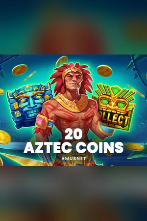 Portada del slot 20 Aztec Coins en el catálogo de BetPlay