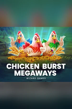 Portada del slot Chicken Burst Megaways en el catálogo de BetPlay
