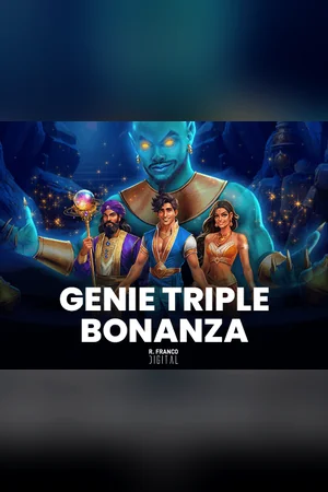 Portada del slot Genie Triple Bonanza en el catálogo de BetPlay